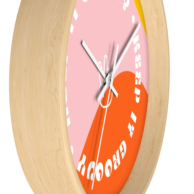 Keep It Groovy Wall Clock | Hippy Clock, Retro Clock, Basement Clock, Bedroom Clock, 70s Throwback image 6