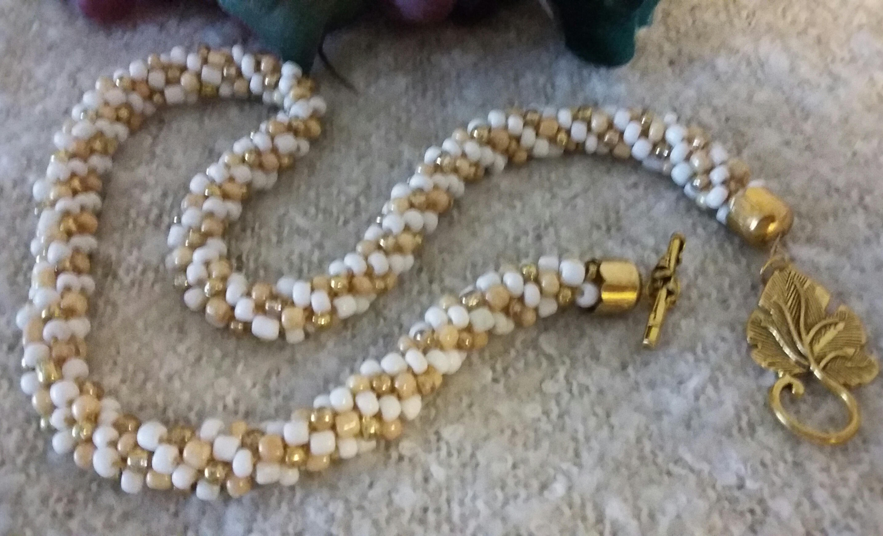 Trio Kumihimo Beaded Choker/necklace Kumihimo Necklace Etsy