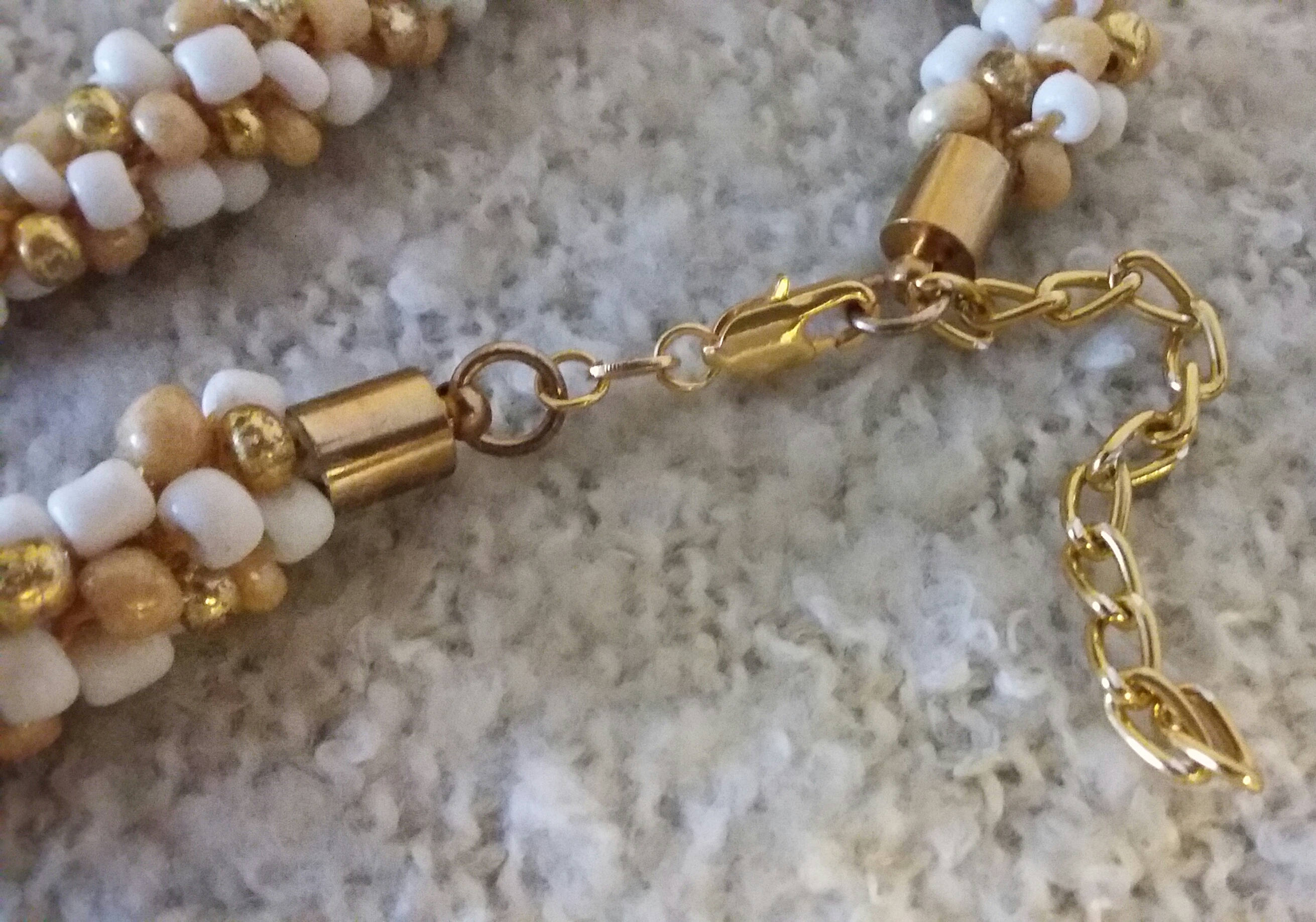 Trio Kumihimo Beaded Choker/necklace Kumihimo Necklace Etsy