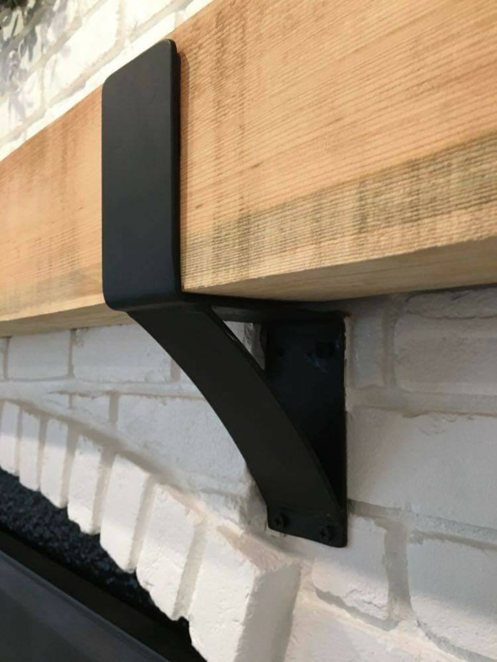 Rustic Heavy Duty Fireplace Mantle Bracket Etsy