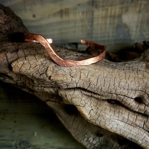Adjustable Thick Gauge Copper Bracelet For Adults