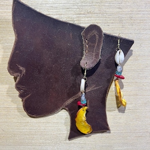 Real Fruit Slice Earrings - Stone Fruit