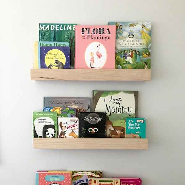 Nursery Shelves - Picture Ledge Shelf - Ledge Shelf - Wood Shelf - Floating Shelf - Book Ledge - Picture Ledge - Floating Shelf - Book Shelf