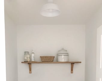 Wood Bracket Shelves - Wood Shelf - Bracket Shelf - Open Shelving - Shaker Style Shelves- Kitchen Shelves - Bathroom Shelves - Laundry Room