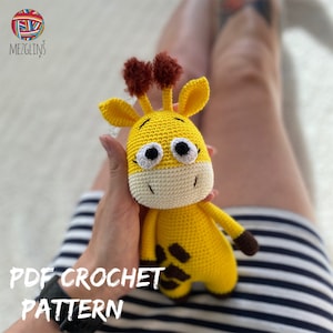 Giraffe crochet pattern, ENG crochet pattern, Mezglinsh patterns
