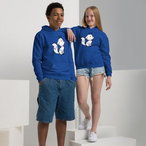 Twig the Deer-fox from Hilda - Youth heavy blend hoodie