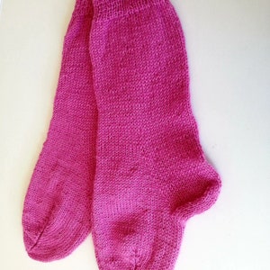 Beginner Sock Knitting Pattern. Simple Sock Pattern on Two - Etsy