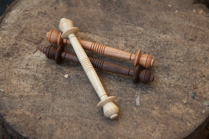 Medieval Thread Spools Reenactment Hand Turned Reproduction Medieval Thread Bobbins image 3