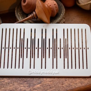 Rigid Heddle | 49 Hole - 9 Pattern Slots | Narrow Band Weaving | Backstrap Weaving
