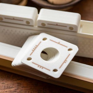 Tablet Weaving Cards: 45x White Plastic Weaving Tablets with Storage Box