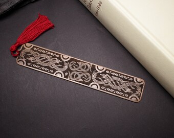 Engraved Bookmark | Wooden Bookmark | Viking Design