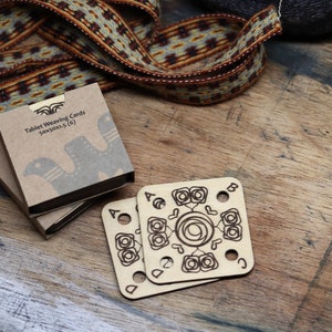 Tablet Weaving Cards | Weaving Tablets | 50mm x 50mm x 1.5mm | 15  Tablets