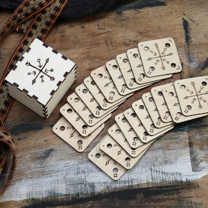 Weaving Tablets | Tablet Weaving Cards | 40mm x 40mm x 1.5mm | 24 x Tablets