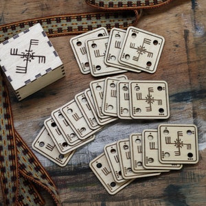 Tablet Weaving Cards | Weaving Tablets | 40mm x 40mm x 1.5mm | 24 x Tablets