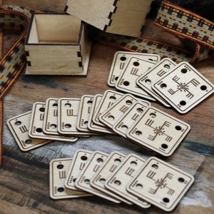 Tablet Weaving Cards Weaving Tablets 40mm x 40mm x 1.5mm 24 x Tablets image 3