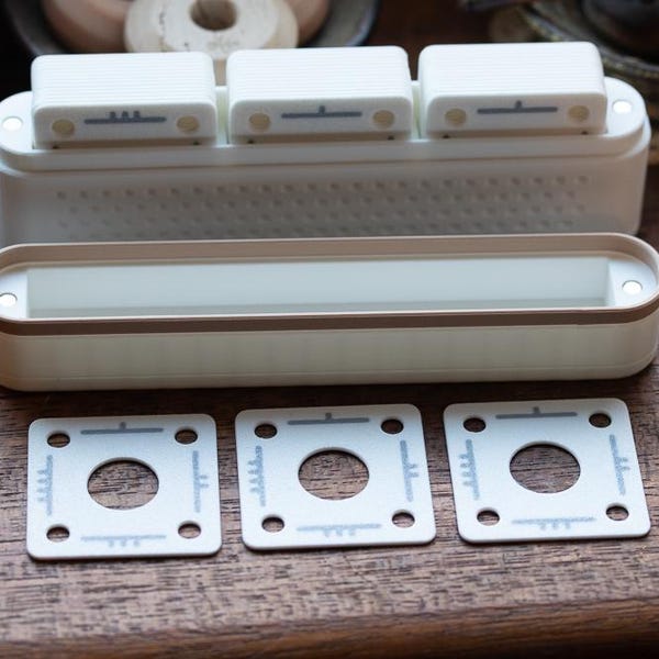 3D Printed Tablet Weaving Card Set: 45 PLA Plastic Tablets with Storage Box