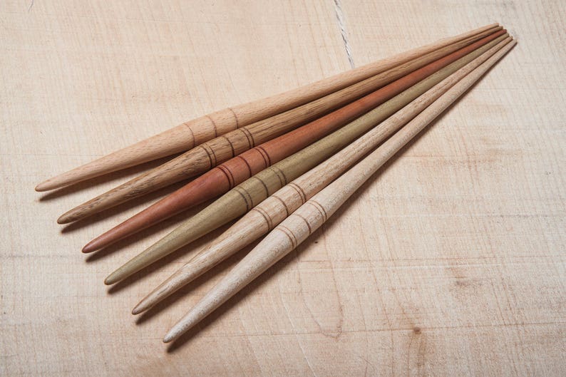 Spindle Sticks Medieval Style Spindle Sticks Light Weight Hand Turned image 3