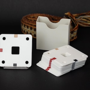Tablet Weaving Cards: 3D Printed PLA Weaving Tablets (Set of 15)