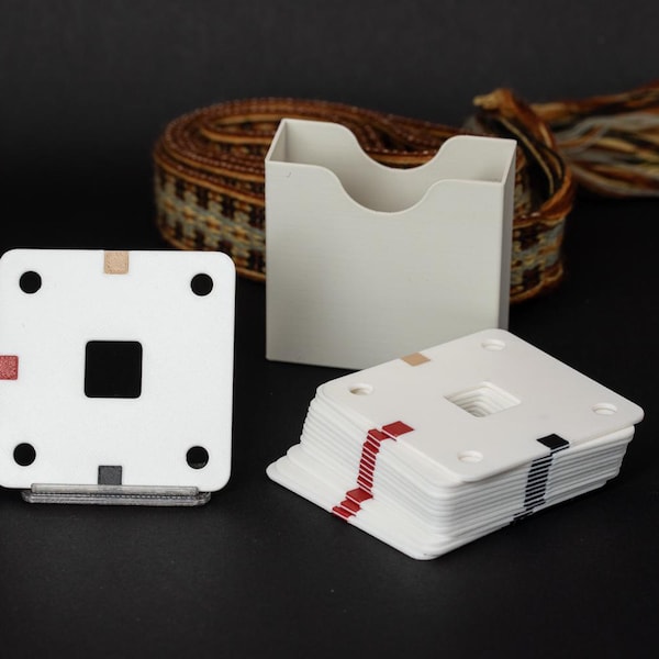 Tablet Weaving Cards: 3D Printed PLA Weaving Tablets (Set of 15)