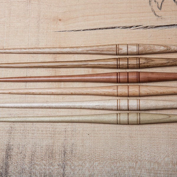 Spindle Sticks | Medieval Style Spindle Sticks | Light Weight | Hand Turned