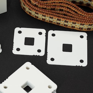 Tablet Weaving Cards: 3D Printed PLA Plastic, Set of 12