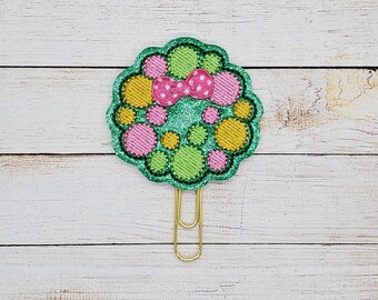 Bubble Wreath Planner Clip Paperclip