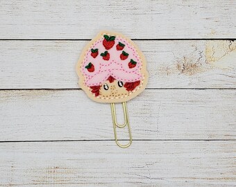 Strawberry Girl Planner Clip Paperclip