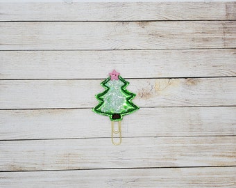 Christmas Tree Shaker Planner Clip Paperclip