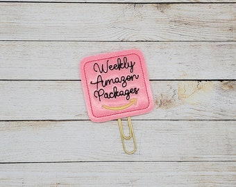 Weekly Package Delivery Planner Clip Paperclip