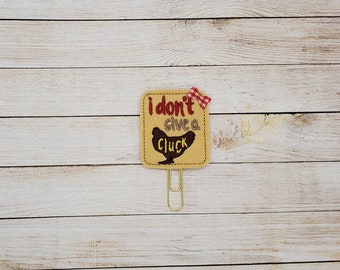 Don't Give A Cluck Planner Clip Paperclip