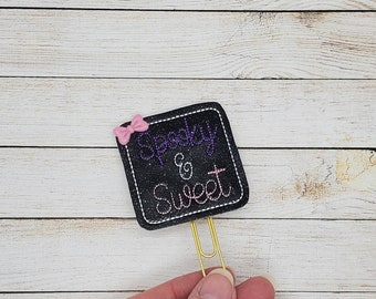 Spooky and Sweet Planner Clip Paperclip