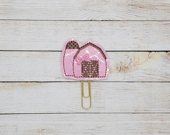 Pink Barn Planner Clip Paperclip