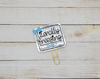 Literally Freezing Planner Clip Paperclip