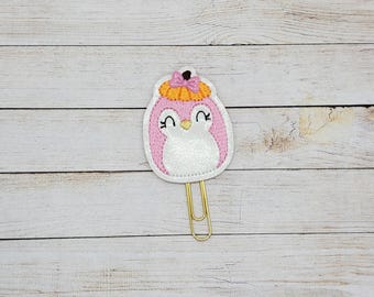 Pumpkin Penguin Planner Clip Paperclip
