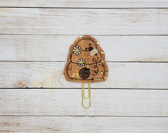 Cork Bee Hive Planner Clip Paperclip