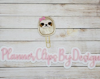 Sloth Planner Clip Paperclip