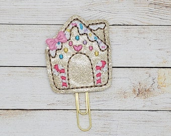 Gingerbread House Planner Clip Paperclip