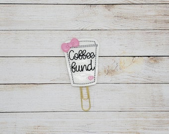 Coffee Cup Planner Clip Paperclip