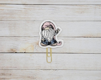 Peace Gnome Planner Clip Paperclip