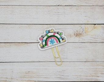 Christmas Rainbow Planner Clip Paperclip