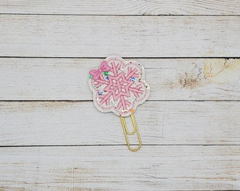Snowflake Planner Clip Paperclip