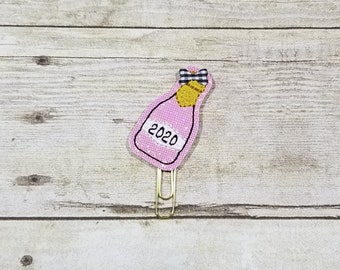 Champagne Bottle Planner Clip Paperclip