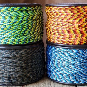 MICRO Cord Braided Premium 38m x 1.18mm Nylon Tie Cord 125 Feet Made in USA Parachute Cord for Macrame Jewelry Trapping Fishing  Survival
