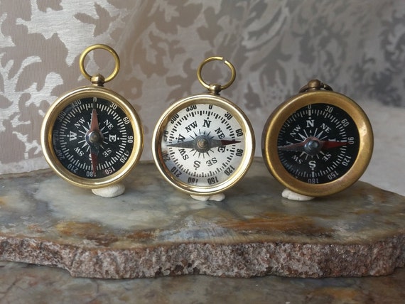 Compass With Magnifier, Bronzed, Steampunk Accessories, Steampunk Gift,  Steampunk Compass, Metal Compass, Steampunk Costume 
