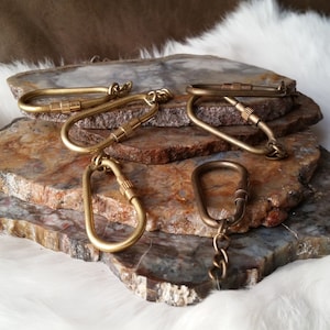 5, 10, 20 Solid Brass Key Chain Clasps Connectors, Closeout, Sale, Marked Down, Destash, Bargain, Wholesale, Deal