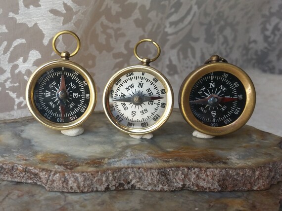Brass Pocket Compass 35 mm Lot Of 25 Antique Marine Decorative