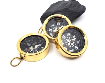 CLOSEOUT 25 or 50 Bulk Raw Brass Compasses, READ DESCRIPTION  36mm, Working Compass  Pendant, Mixed Media Art, Marked Down, Sale, Discounted