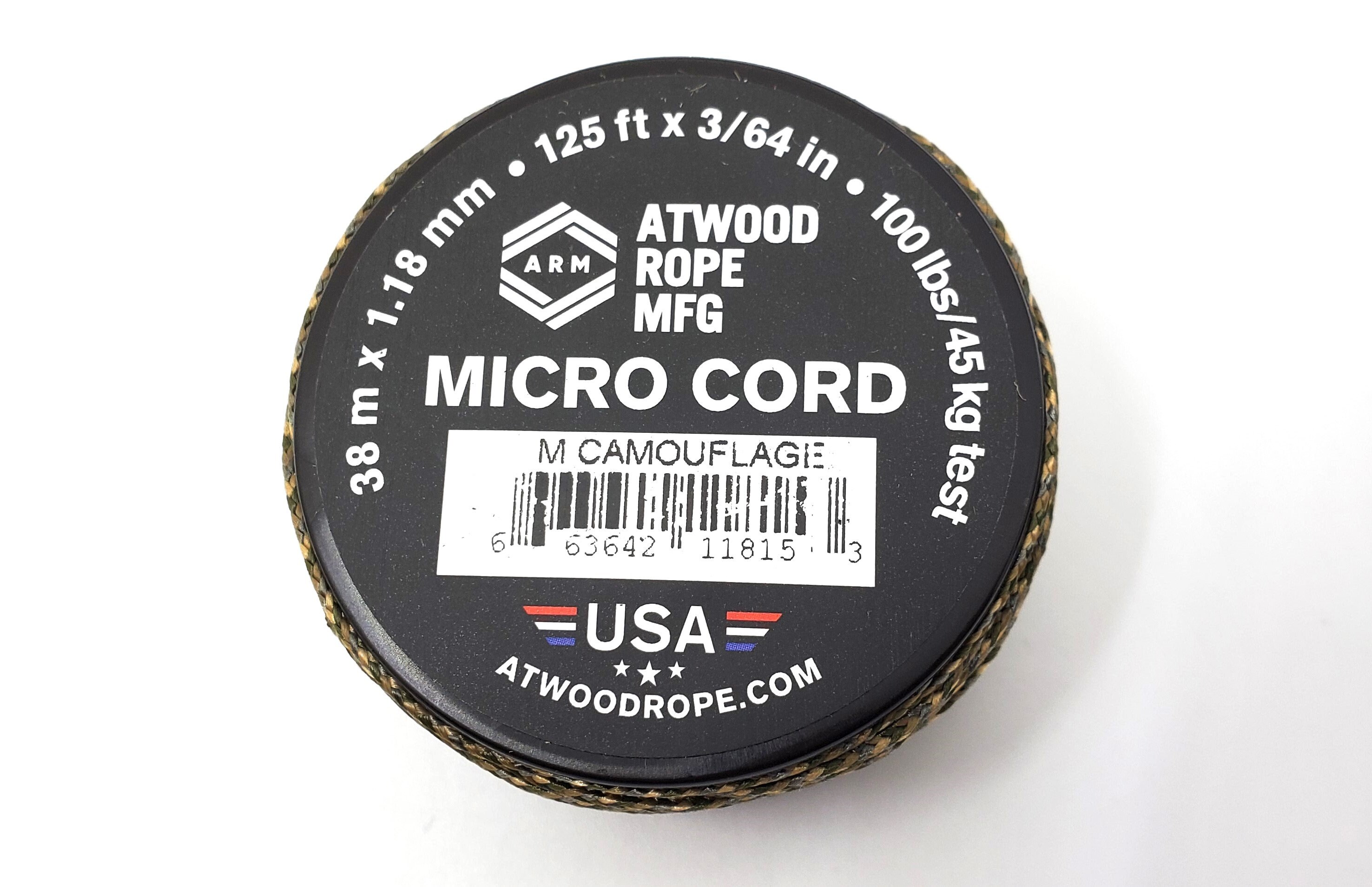 Atwood Rope MFG 1.18mm Micro Cord Blue Snake 125ft Spool