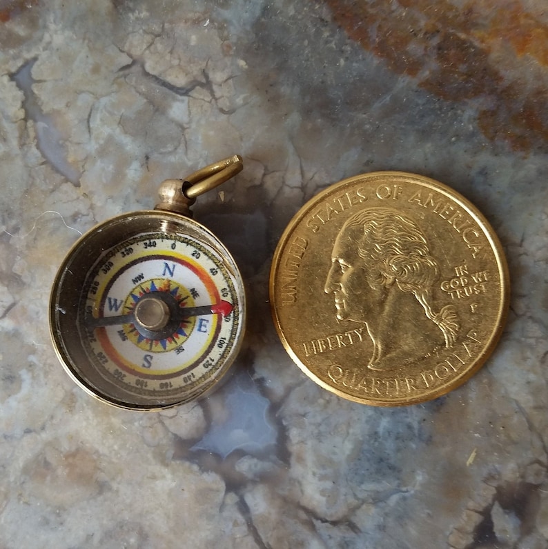 Miniature Brass Compasses 15mm & 20mm Mini Compass Tiny Etsy