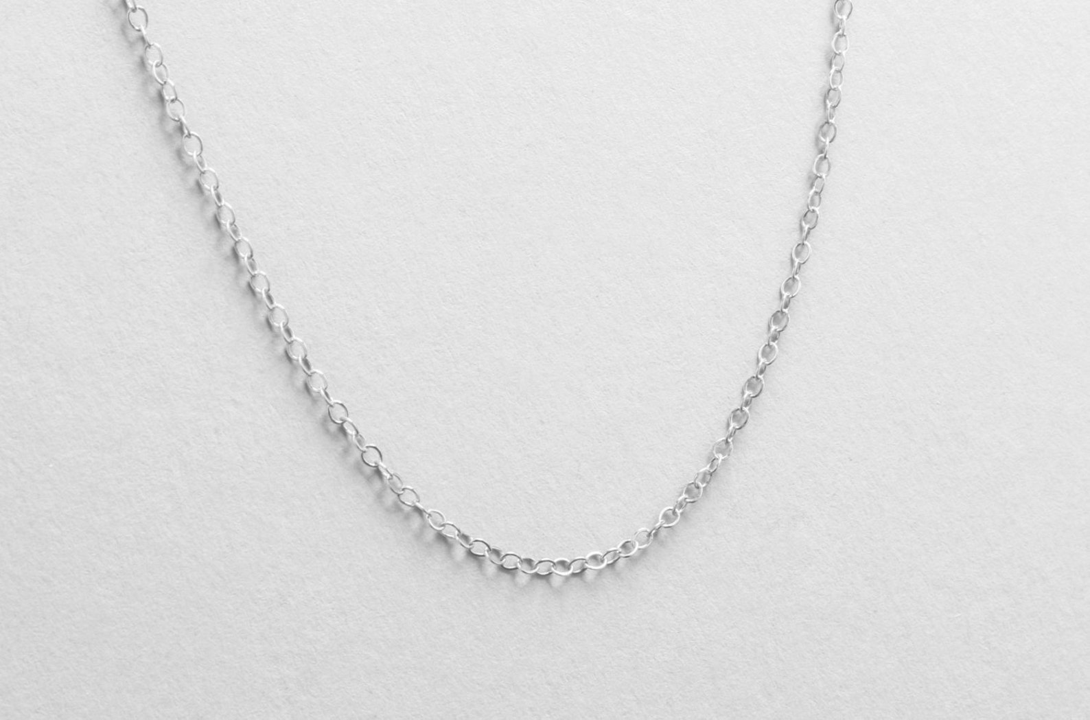 Sterling Silver or 14k Gold Filled Necklace Chain Charm Etsy